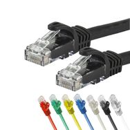 IRENIS CAT7 Siyah 15 m Yassı FTP Ethernet Network LAN İnternet Kablosu