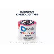 Iron Kınesıo Tape Ağrı Bandı Platinum 5Cm X 5 M Ağrı Bandı Pembe