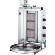 Işıkgaz Silverinox 3 Radyanlı Doğalgazlı Üstten Motorlu Döner Ocak
