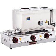Işıkgaz Silverinox 60'lık Doğalgazlı 40 lt 3 Demlikli Çay Kazanı