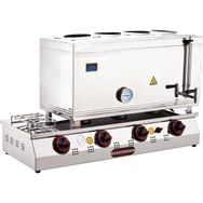 Işıkgaz Silverinox 85'lik Doğalgazlı 60 lt 4 Demlikli Çay Kazanı