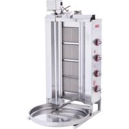 Işıkgaz Silverinox Doğalgazlı 4 Radyanlı Üstten Motorlu Döner Ocağı
