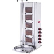 Işıkgaz Silverinox Endüstriyel Lpg Tüplü 5 Radyanlı Döner Ocağı Makinesi