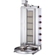 Işıkgaz Silverinox Lpg Tüplü 5 Radyanlı Üstten Motorlu Döner Ocağı