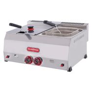 Işıkgaz Silverinox SLVR-2705 Endüstriyel Çiftli 8+8 lt Doğalgazlı Fritöz