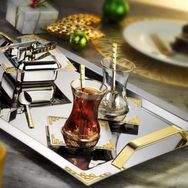 İslamoğlu Hürrem Gold Çay Tepsi