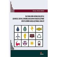 İşletmelerin Verimlilikleri ile Çevresel Sosyal Sorumluluklarını Gerçekleştirme Düzeylerinin Karşılaştırmalı Analizi - Sevcan Kılıç Akıncı