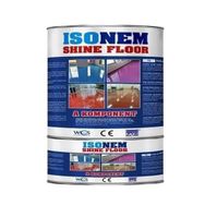 Isonem Shine Floor Parlak Zemin Kaplama Makine Gri 4.5 kg Boya