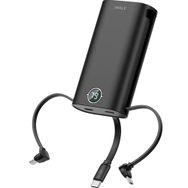İwalk DBL10000S Çoklu Dahili Kablolu PD Hızlı Şarj 9.000 mAh Siyah Powerbank