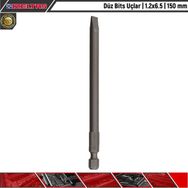 İzeltaş 1.2x6.5 150 mm Düz Bits Uç