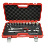 İzeltaş 1113 1/2'' 6 Köşe 17 Parça Lokma Anahtar Takımı