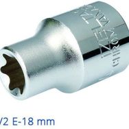 İzeltaş 1/2'' E18 mm Star Anahtar Lokma