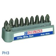 İzeltaş 25 mm PH3 Yıldız Bits Uç Seti