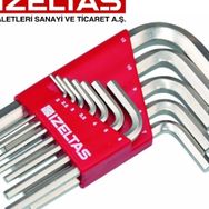 İzeltaş 3112 6 Köşe 12'li Allen Anahtar Takımı