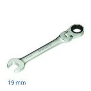 İzeltaş 345020019 19 mm Mafsallı Cırcır Kombine Anahtar