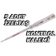 İzeltaş 5 Adet 190 MM Kontrol Kalemi Düz Tornavida