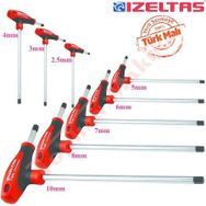 İzeltaş 8'li Elta T Tipi Allen Anahtar Takımı