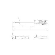 İzeltaş Düz Kraft 6x150 mm Düz Tornavida