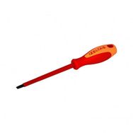 Izeltaş Elektrikçi Izoleli Düz Uçlu Tornavida, 1000 V, Sarı/Kırmızı, 4 X 100 Mm Tornavida