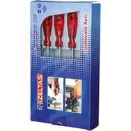 İzeltaş İzeltaş 4100 Düz Tornavida Takımı 8 Parça Kraft Tornavida