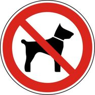 İzmir Serigrafi Köpek Giremez 30 cm 2.6 mm PVC Köpek Uyarı Levhası