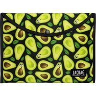 Jacbag A4 Çıtçıtlı Dosya Defter Tablet Yeşil Avokado Kadın Evrak Çantası