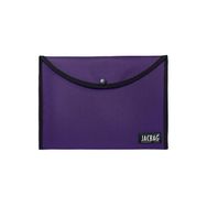 Jacbag Kadın A4 Çıtçıtlı Dosya Defter Tablet Mor Evrak Çantası