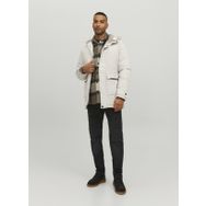 Jack & Jones 12211896 Jjetıko Parka Sn Bej Erkek Kapüşonlu Mont