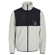 Jack & Jones 12227868 Beyaz Jcofilo Polarfleece Sweat Zip High Sn Erkek Günlük Polar Ceket