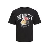 Jack & Jones 12229290-Black Jordenım Dog Tee Ss Crew Neck Siyah Erkek T-shirt
