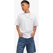 Jack & Jones 12230754-White Jorgrocery Tee Ss Crew Neck Beyaz Erkek T-shirt