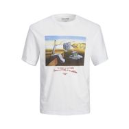 Jack & Jones 12238168 Beyaz Mavi Erkek T-shirt