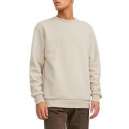 Jack & Jones 12249341 Essentials JJebradley Sweat Crew Noos Kırık Beyaz Erkek Sweatshirt