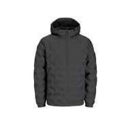 Jack & Jones 12250429 Kapüşonlu Siyah Erkek Mont