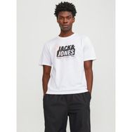 Jack & Jones 12252376 Beyaz Jcomap Logo Erkek T-Shirt