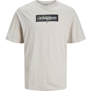 Jack & Jones 12253477 Bej O Yaka Erkek T-Shirt