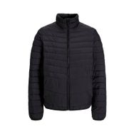 Jack & Jones 12256985-BLK State Packable Puffer Colar Siyah Dik Yaka Erkek Mont