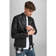 Jack & Jones 63412147218 Siyah Erkek Deri Ceket