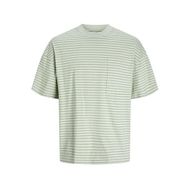 Jack & Jones Çizgili Çöl Sage Yuvarlak Yaka Erkek T-shirt