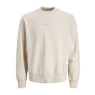 Jack & Jones Core Jcoprjct Sweat Crew Neck AW23 Kırık Beyaz Erkek Sweatshirt