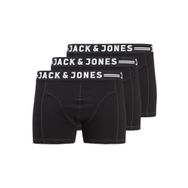 Jack & Jones Erkek Siyah 3'lü Boxer