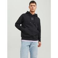 Jack & Jones Hood Cosmo Siyah Kapüşonlu Erkek Sweatshirt