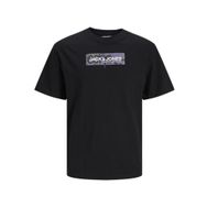 Jack & Jones Jcoaop Print Tee Ss Crew Neck Siyah Erkek T-shirt