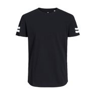 Jack & Jones Jcoboro Tee Ss Siyah Bisiklet Yaka Erkek T-shirt