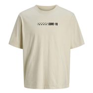 Jack & Jones Jcoflash Tee SS Crew Neck Styd Tereyağı Krema Erkek T-shirt
