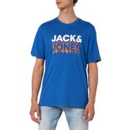 Jack & Jones Jcogradient Mavi Iolite Tee Ss Crew Neck Styd Erkek T-shirt