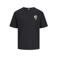 Jack & Jones Jcoholger Tee SS Siyah Bisiklet Yaka Erkek T-shirt