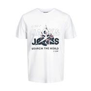 Jack & Jones Jcohunt Tee SS Crew Neck Beyaz Erkek T-Shirt