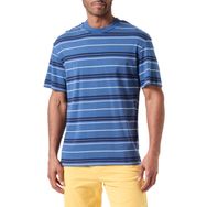 Jack & Jones Jcolotus Stripe Tee SS Mavi Ensign Blue Şeritler Taş Lacivert Rahatlatıcı Bisiklet Yaka Erkek T-shirt