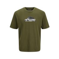 Jack & Jones Jcomountain Logo Tee Ss Cypress Bisiklet Yaka Erkek T-shirt